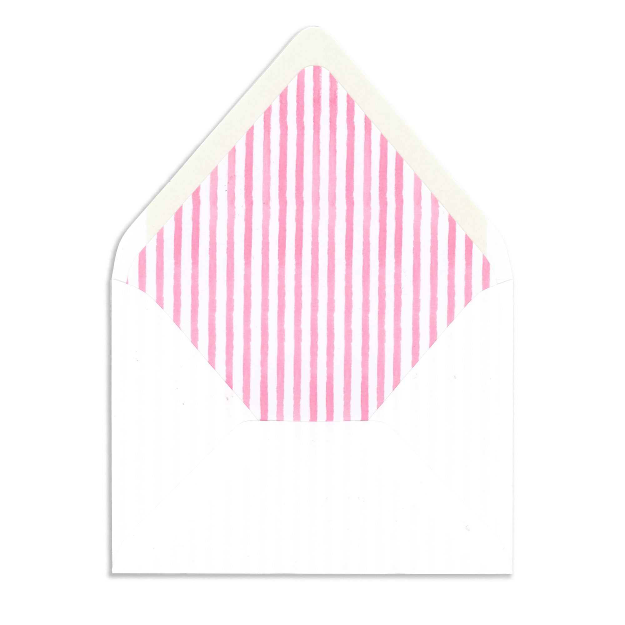 Pink Stripe envelope liner to accompany Chinoiserie Personalized Stationery