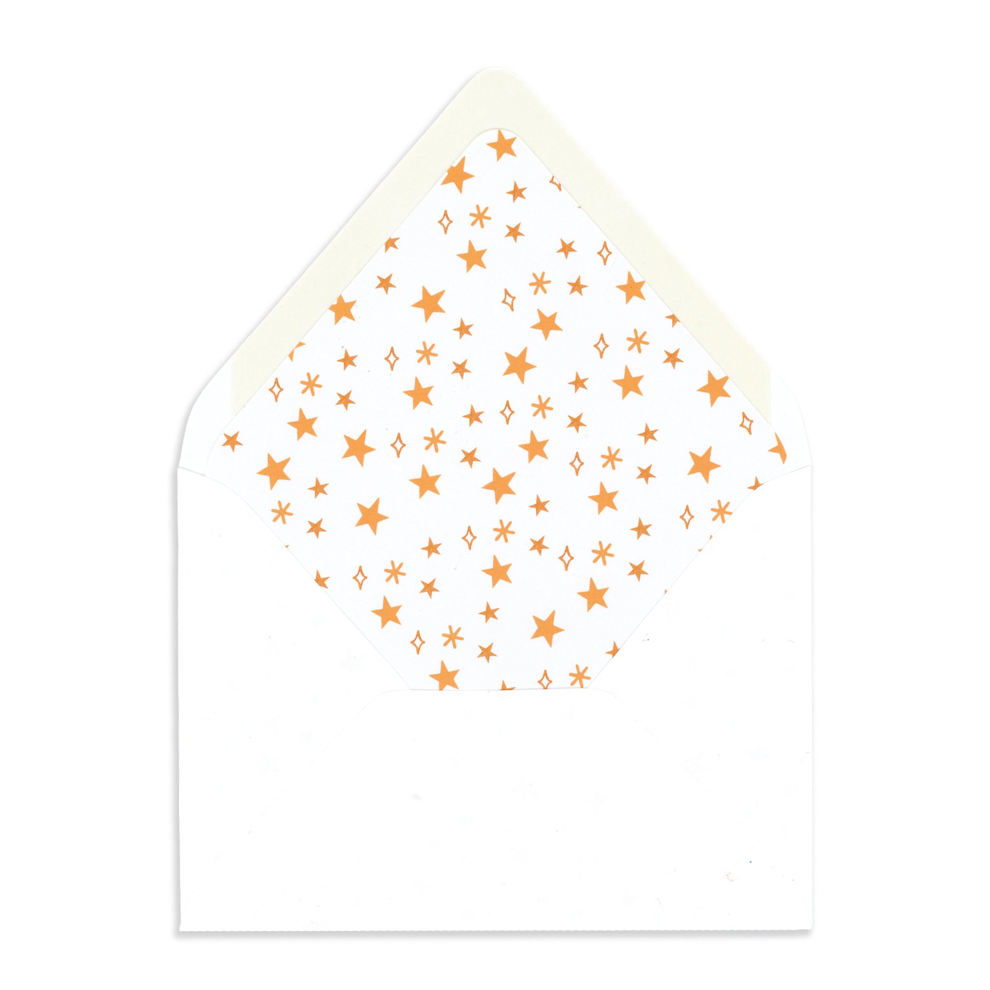 Illustrated Star envelope liner to accompany the Annabel Personalized Stationery by The Letter Nest