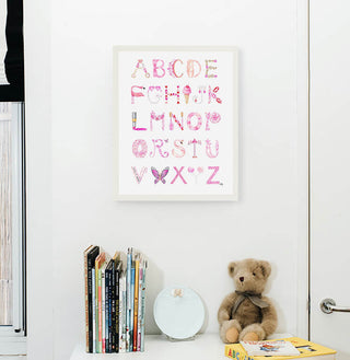 Annabel Alphabet by The Letter Nest in White Frame