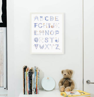 Astrology Alphabet from The Letter Nest in White Frame