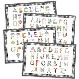 The City Set: Alphabet Placemats
