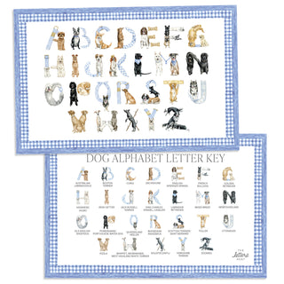 Dog Alphabet Placemats