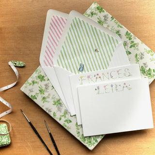 Flower Personalized Stationery by The Letter Nest
