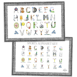 NEW - Sports Alphabet Placemats