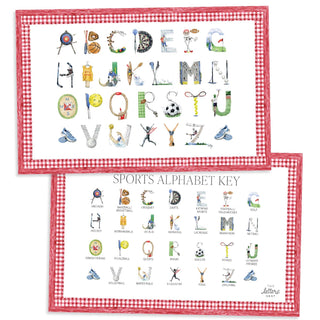NEW - Sports Alphabet Placemats