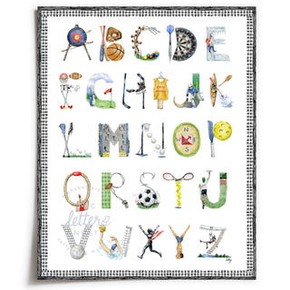 NEW - Sports Alphabet Print