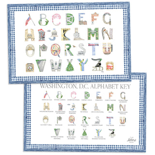 Washington DC Placemat with blue border