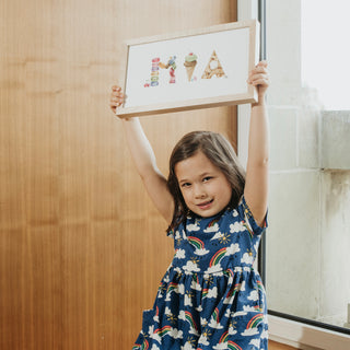 "Mia" with her Dessert Custom Name Print